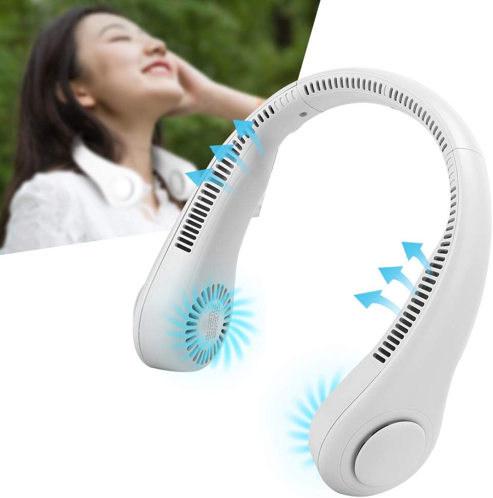Portable Hanging Neck Fan Mini Electric Wireless Fan USB Rechargeable