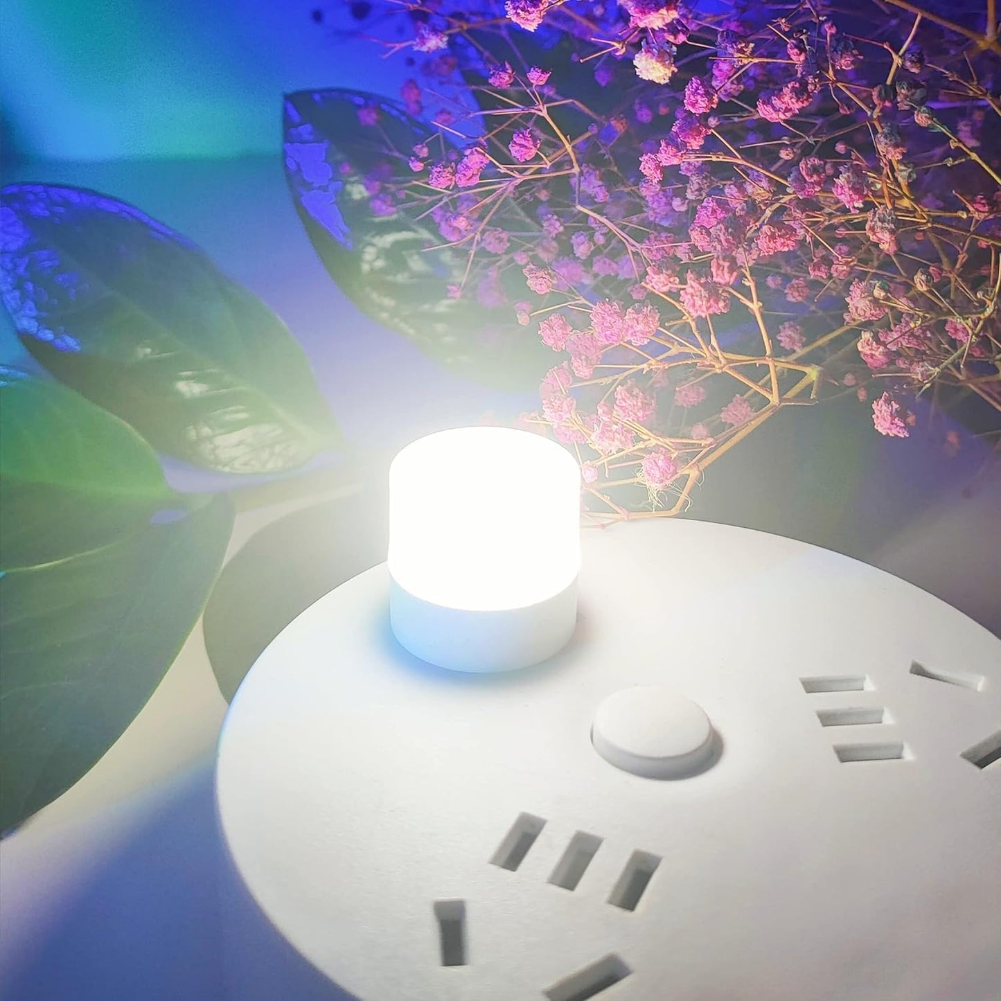 4 pcs Plug in LED Night Light Mini USB LED Light