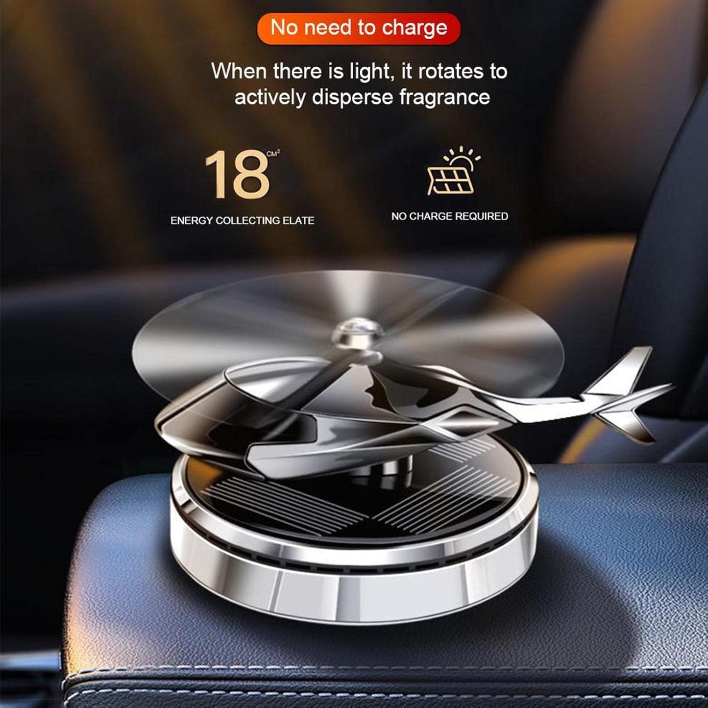 Aviation Car Scents Air Freshener | Rotating Propeller Aromatherapy Car Air Freshener.