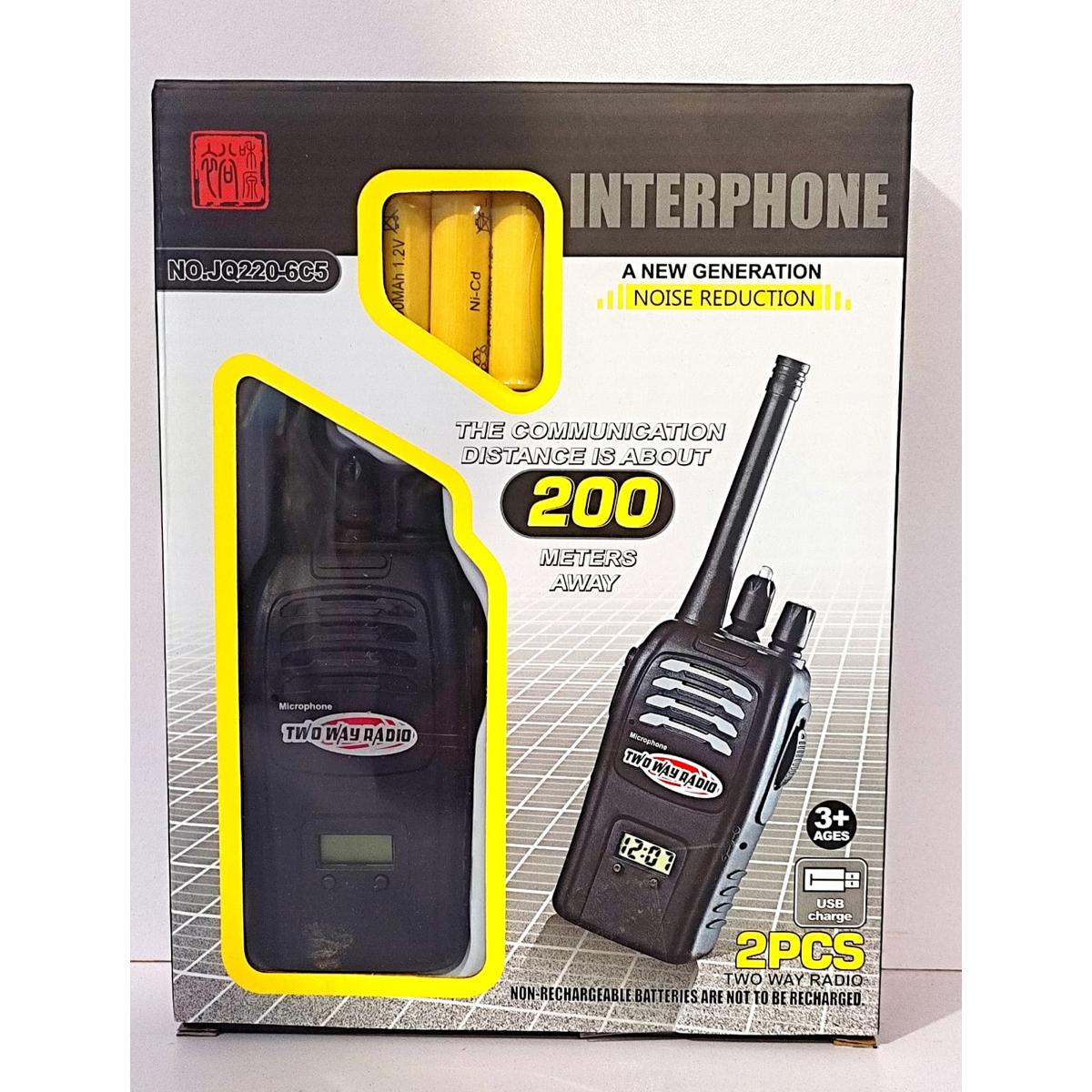 New Generation Noise Reduction Walkie-Talky 200 Meter away For kids - Re-charebale