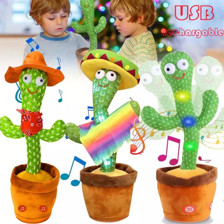 Dancing And singing Cactus Plush Toy for Kids .