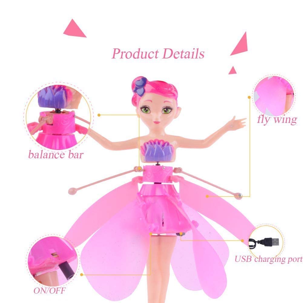Flying Fairy Princess Doll Hand Infrared Induction Control .