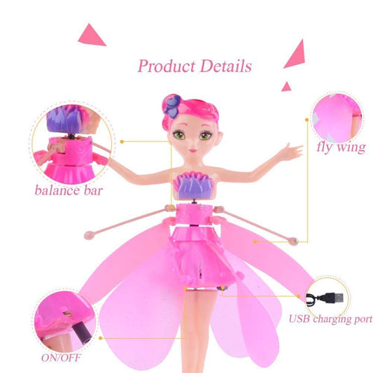 Flying Fairy Princess Doll Hand Infrared Induction Control .