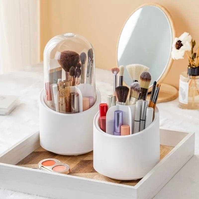 1 Piece 360° Rotating Makeup Brush Storage Box