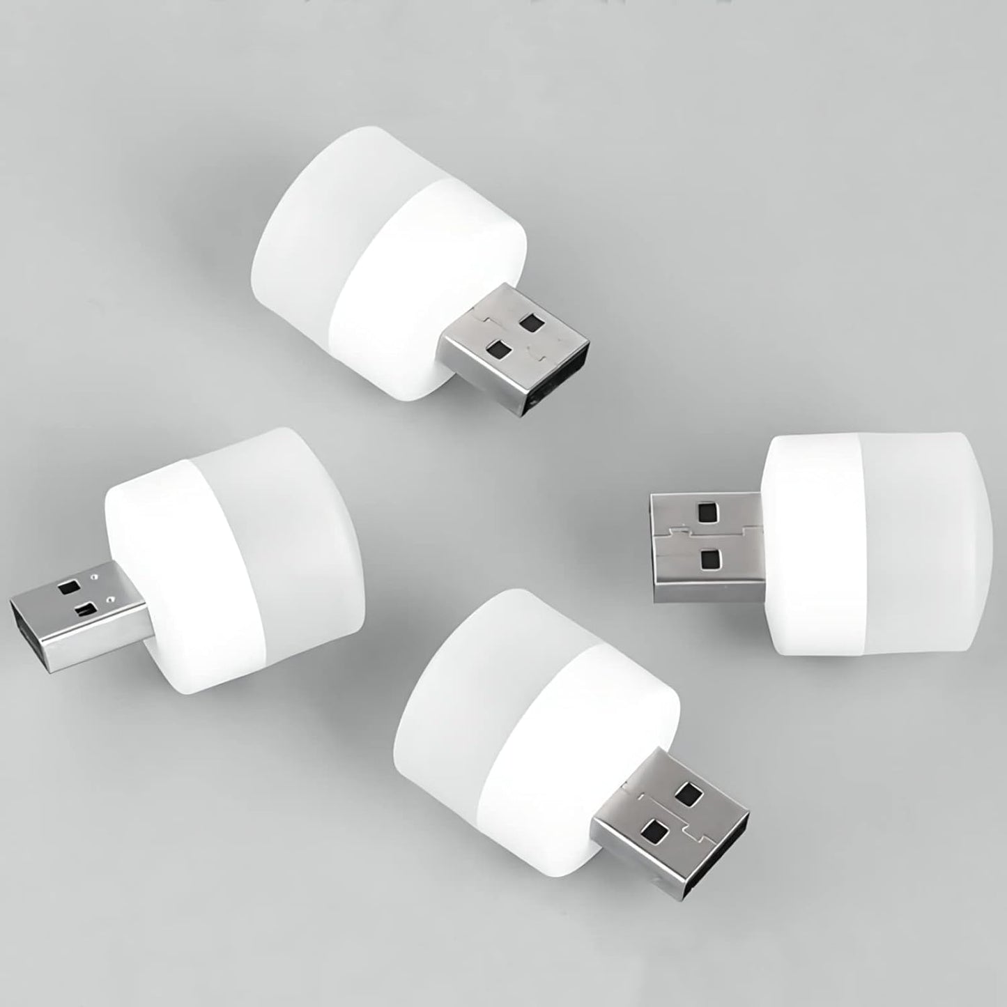 4 pcs Plug in LED Night Light Mini USB LED Light