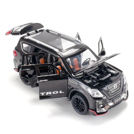 Toy Car Metal Pull Back Diecast Car with Openable Door and Sound Light