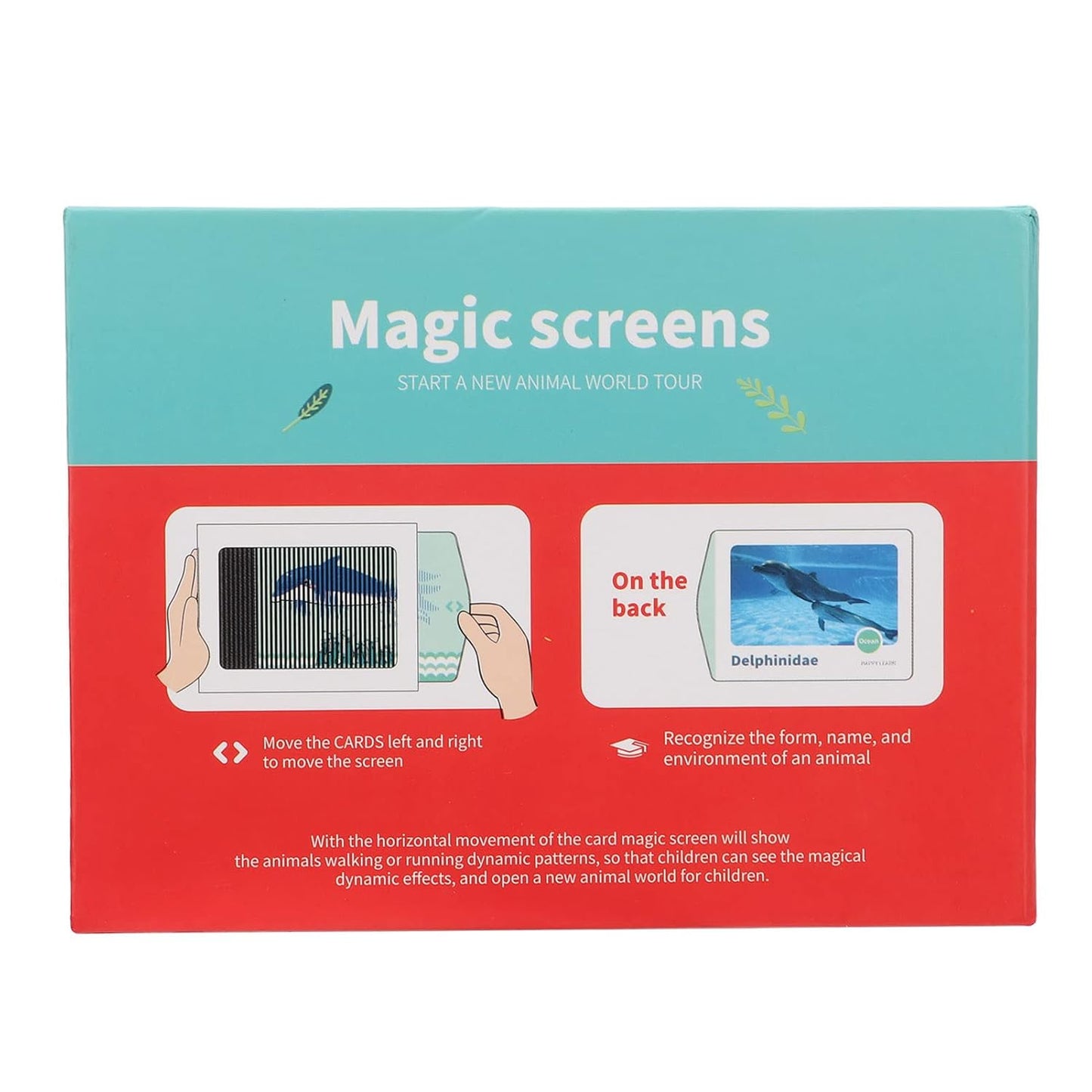 Magic Screen Happy Learning | Animated Moving, flash cards.