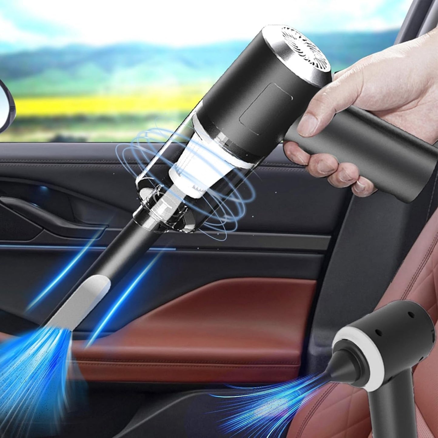 3 in 1 Household Cleaning Vacuum Cleaner, Strong Suction Car Vacuum Cleaner, Rechargeable