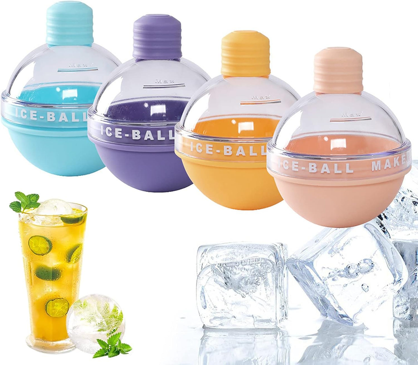 Ice Ball Molds Food Grade Silicone - 1 pc