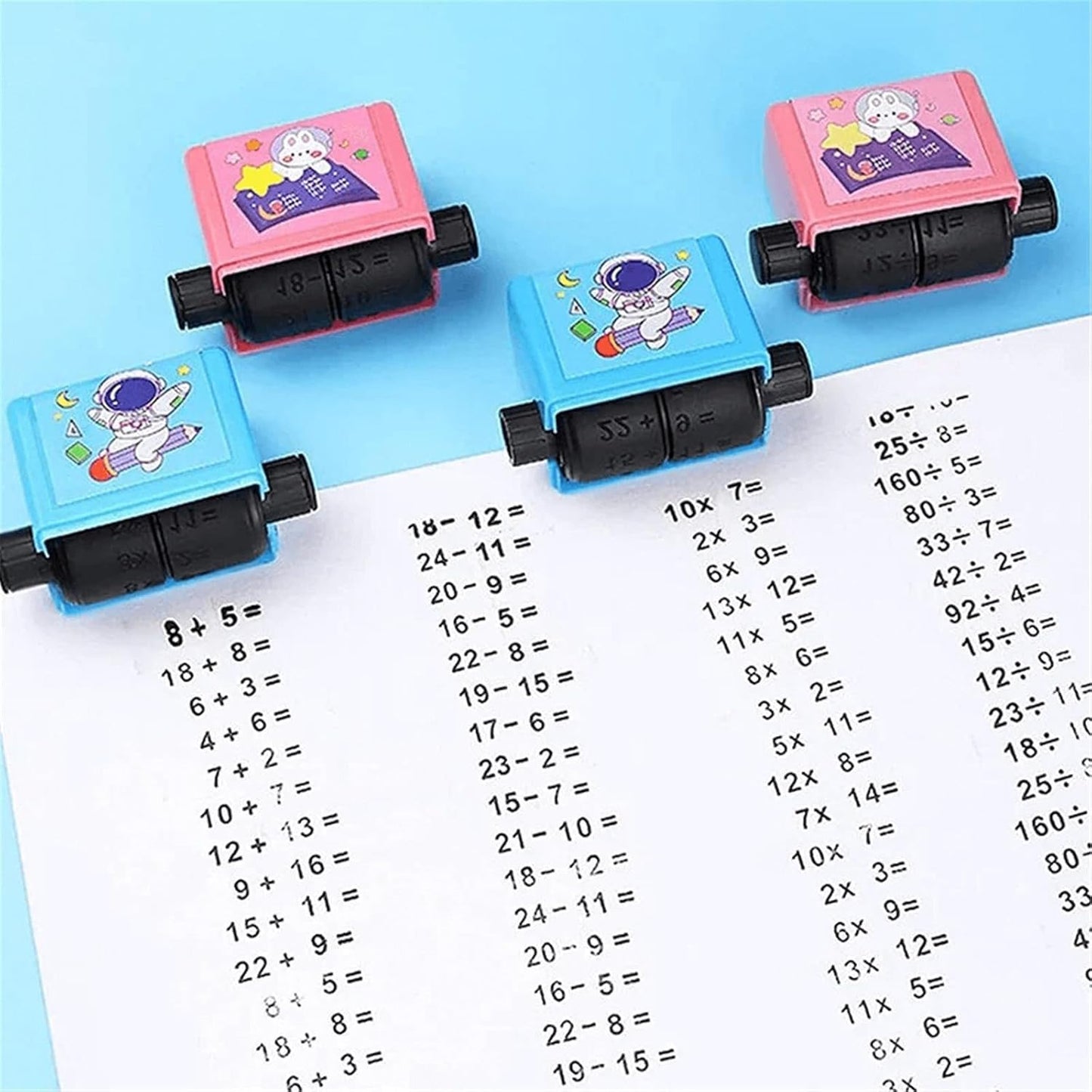 MATH STAMP ROLLER FOR ADDITION AND SUBTRACTION-