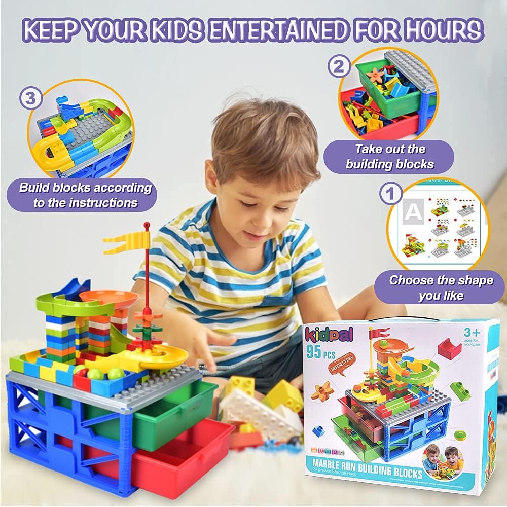 Marble Run Building Blocks for Kids