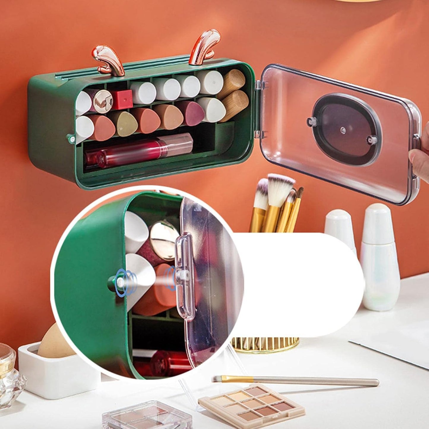 Wall Mounted Lipstick Organizer