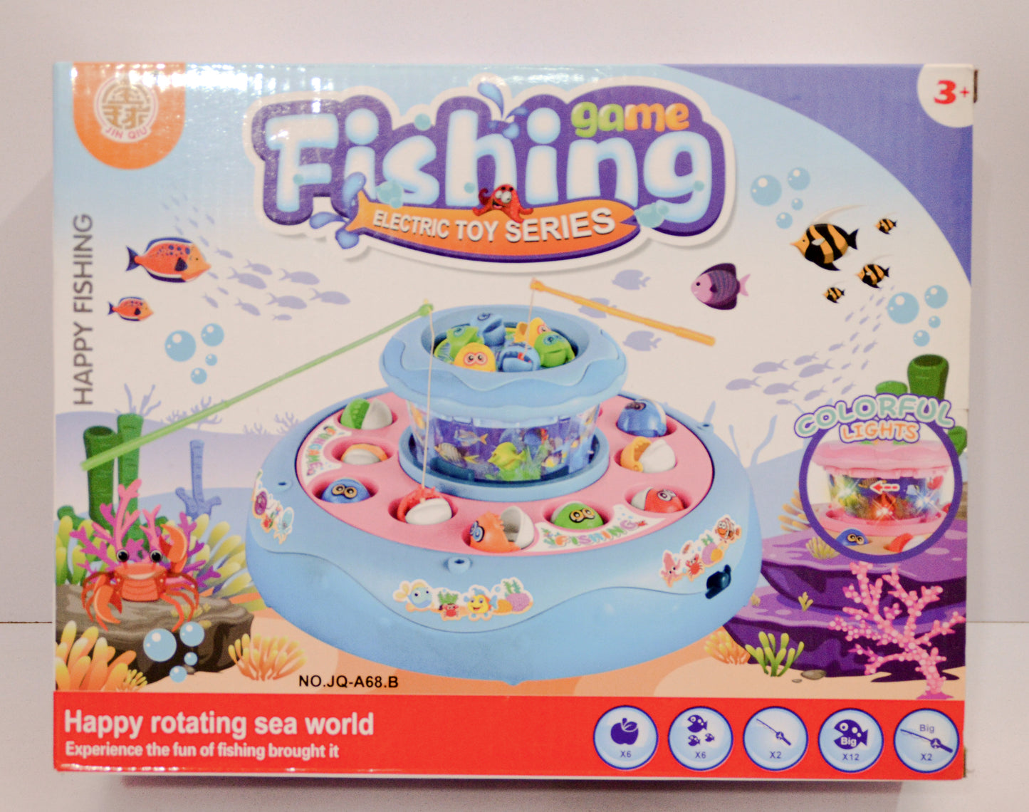 Fishing Game with 4 Children's Rod