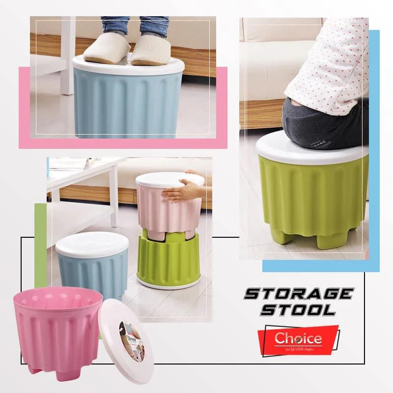 Colorful, Storage Stool, Stackable, Plastic Stool .