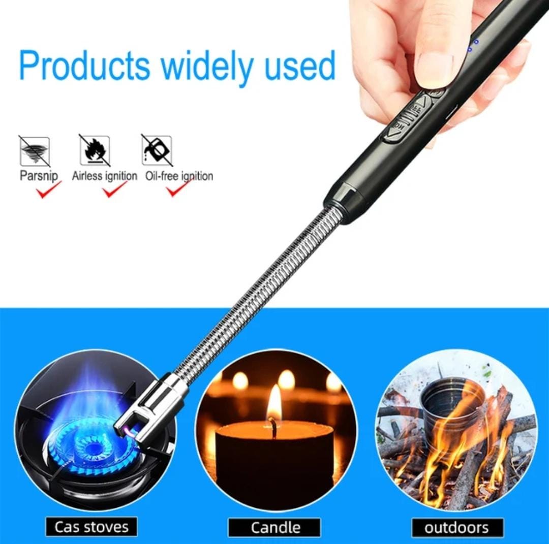 USB Rechargeable Flexible Long Neck Flameless Electric Gas Lighter