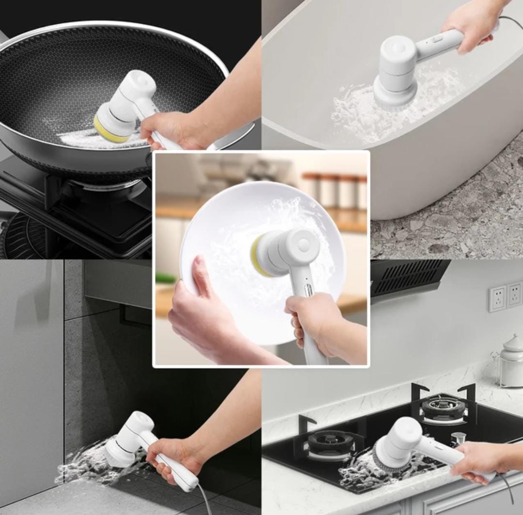 Electric Spin Scrubber, Bathroom Cleaner Brush, Electric Cleaning Brush, Cordless Power Spinning Scrub Brush