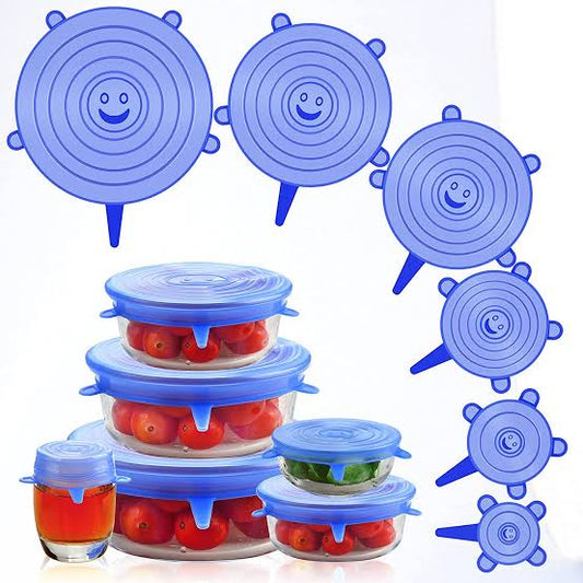 6pcs Silicon Lids.