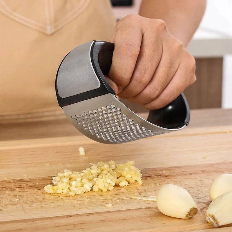 Garlic Press Garlic Crusher, Stainless Steel