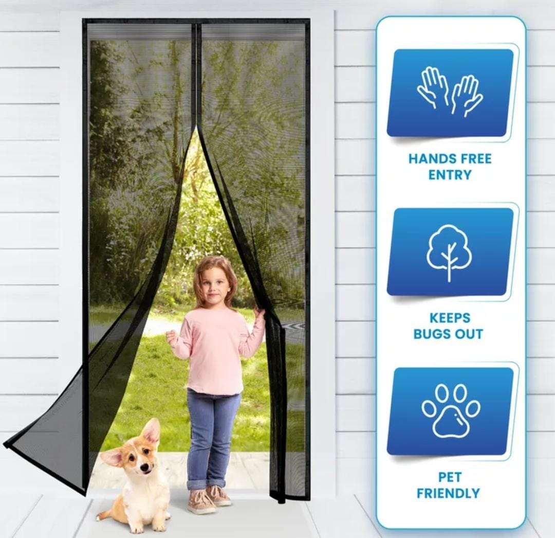 Magic Hands-Free Magnetic Screen Door