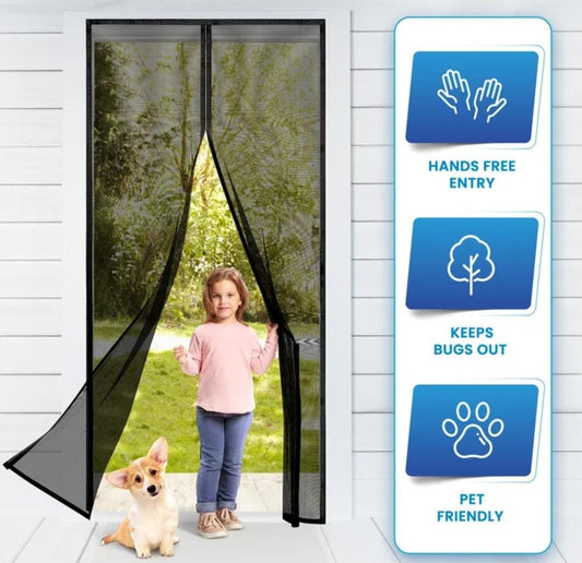 Magic Hands-Free Magnetic Screen Door