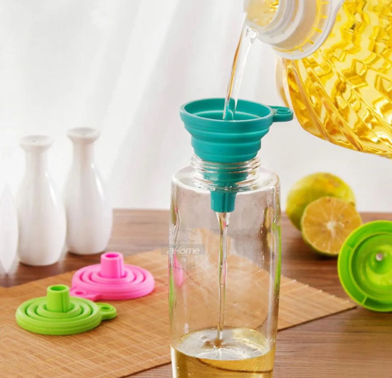 Silicone Folding Funnel - 3pcs