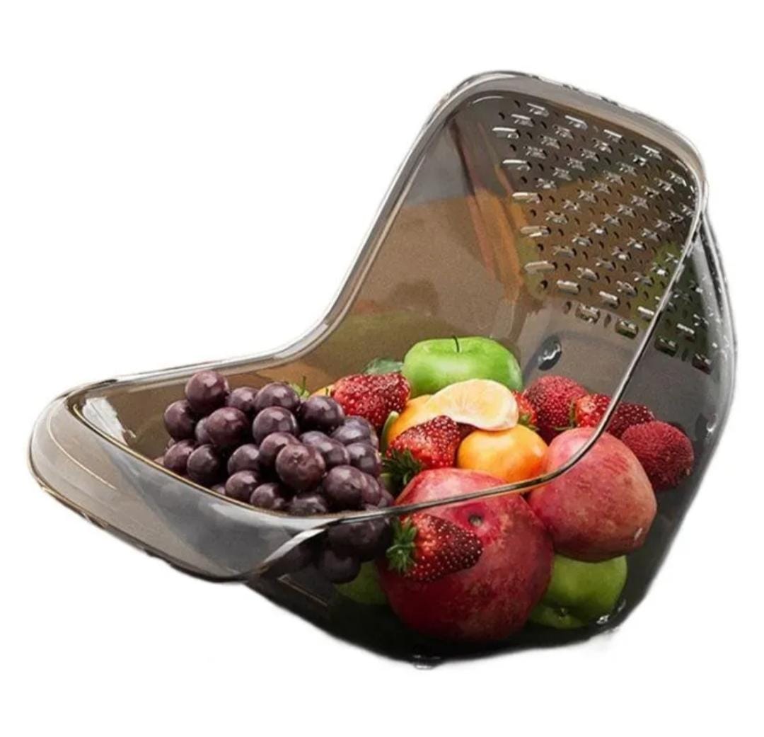 Double Drainage Sink Washing Basket,