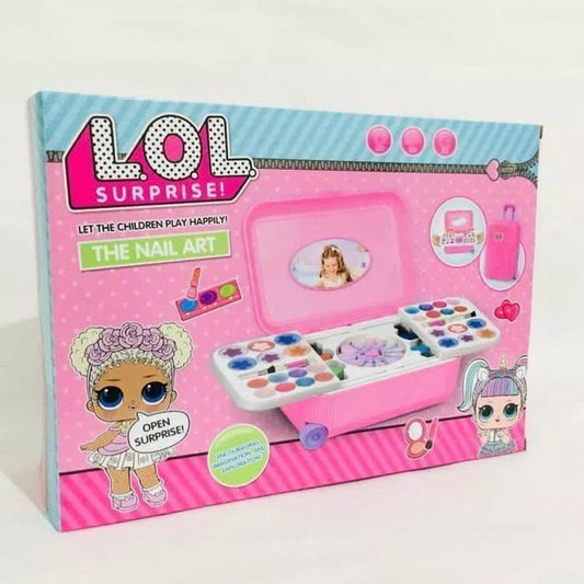 Lol surprise makeup kit nail saloon for girls