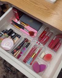 Clear Plastic Drawer Organizers Set, Bathroom and Vanity Drawer Trays, Large Clear Acrylic Kitchen Drawer.